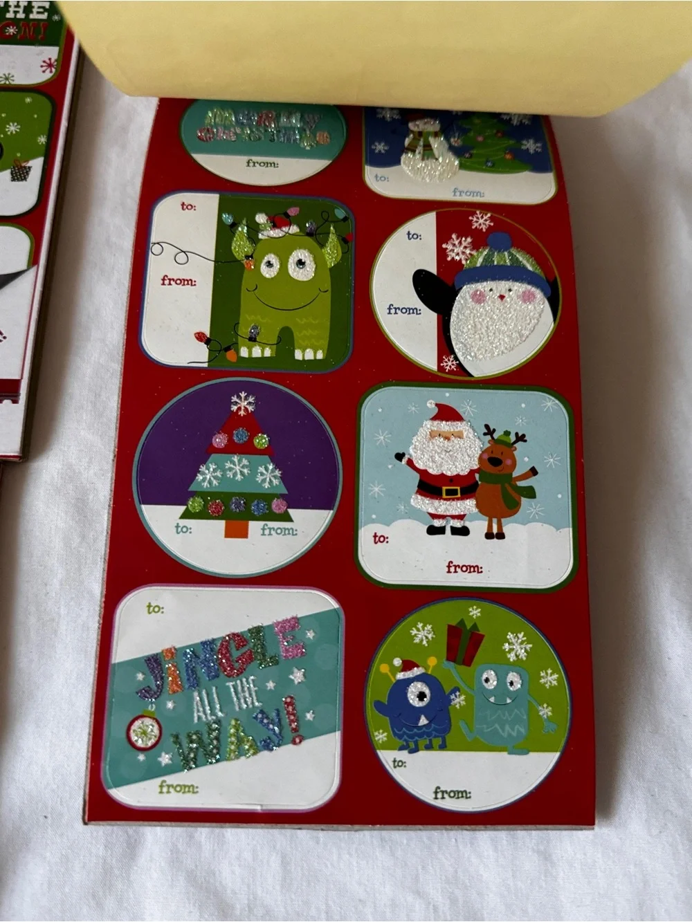 Christmas Gift Tag Sheets - Red and Green Holiday Labels